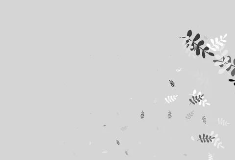 Light Yellow vector elegant pattern with leaves. Stock Illustration