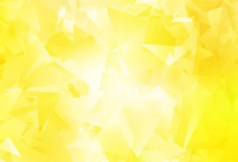 Light Yellow vector gradient triangles pattern. Illustrazione stock