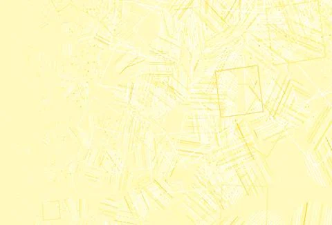 Light Yellow vector layout with circles, lines, rectangles. Illustrazione stock