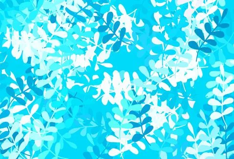Light Yellow vector natural pattern with leaves. 스톡 일러스트