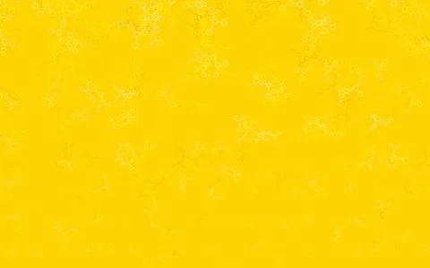 Light Yellow vector pattern with artificial intelligence network. Stock Illustration