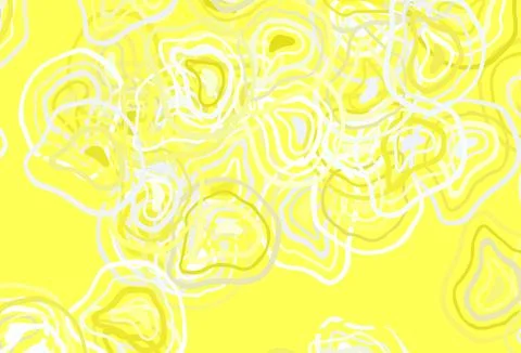 Light Yellow vector pattern with bent lines. Stock Illustration