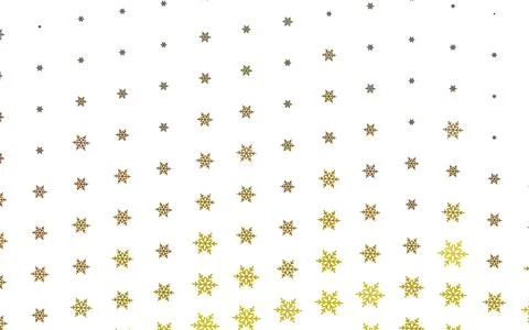 Light Yellow vector pattern with christmas snowflakes, stars. 库存插图