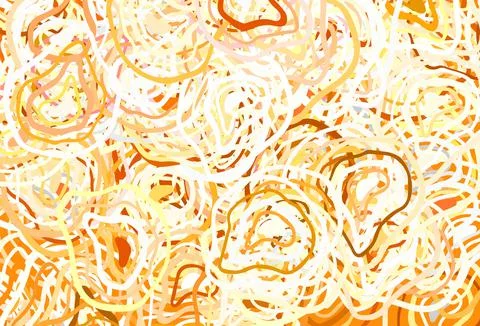 Light Yellow vector pattern with random forms. 库存插图