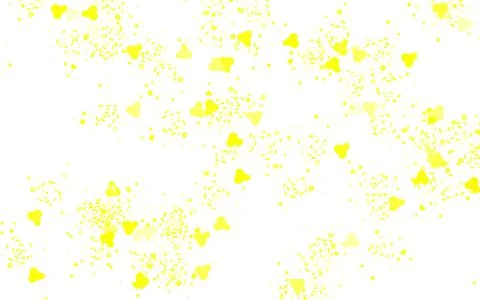 Light Yellow vector pattern with random forms. Illustrazione stock
