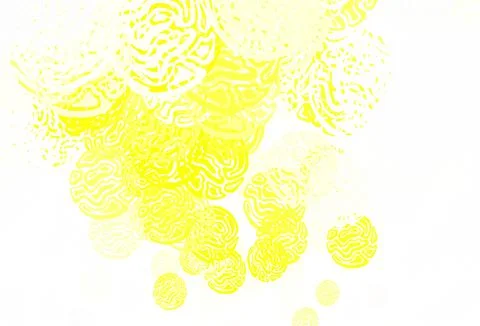 Light Yellow vector pattern with random forms. Illustrazione stock