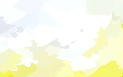 Light Yellow vector pattern with random forms. 스톡 일러스트