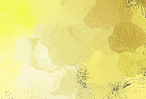 Light Yellow vector pattern with random forms. Stockillustratie