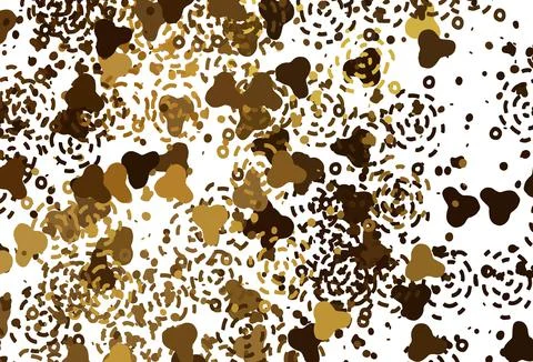 Light Yellow vector pattern with random forms. Illustrazione stock