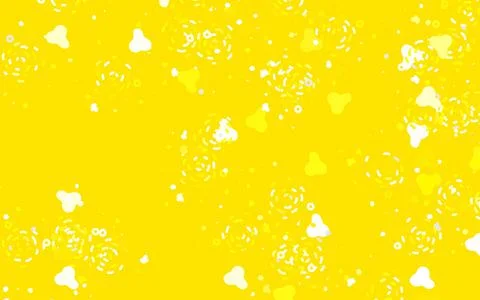 Light Yellow vector pattern with random forms. Stock Illustration