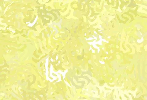 Light Yellow vector pattern with random forms. 스톡 일러스트