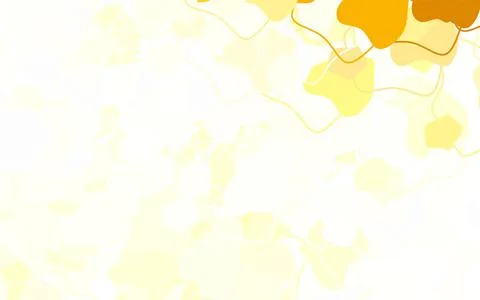 Light Yellow vector pattern with random forms. 스톡 일러스트