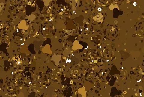 Light Yellow vector pattern with random forms. Illustrazione stock