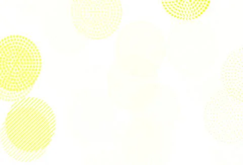 Light Yellow vector pattern with spheres. Stock Illustration