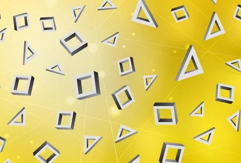 Light Yellow vector pattern in square style. 스톡 일러스트