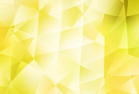Light Yellow vector polygonal pattern. Illustrazione stock