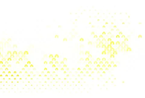 Light Yellow vector template with rainbow signs. 스톡 일러스트