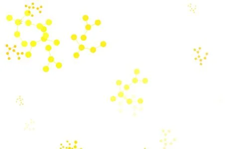 Light Yellow vector texture with artificial intelligence concept. Stock Illustration