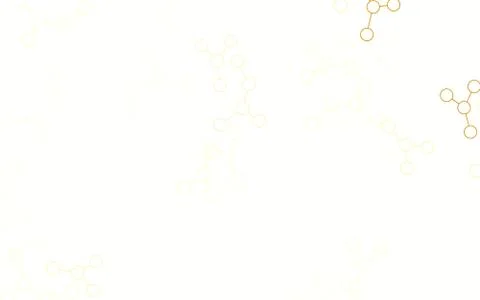 Light Yellow vector texture with artificial intelligence concept. Stock Illustration