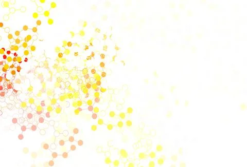 Light Yellow vector texture with artificial intelligence concept. イラスト素材