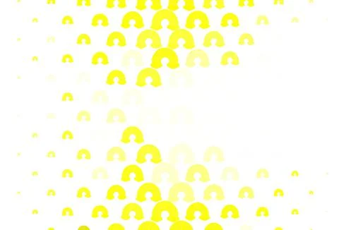 Light Yellow vector texture with rainbows, clouds. Illustrazione stock