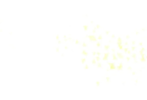 Light Yellow vector texture with triangular style with circles. Illustrazione stock