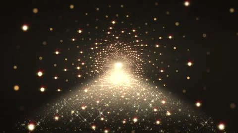 Light003 gold particle space Stock Footage 47982192