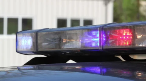 Lightbar Closeup at Angle Video stock 39153074