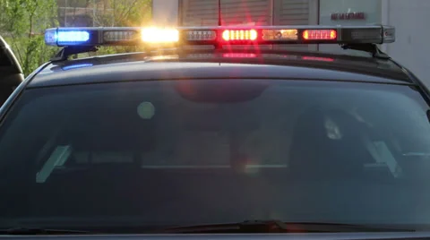 Lightbar from the Front Video stock 39152325