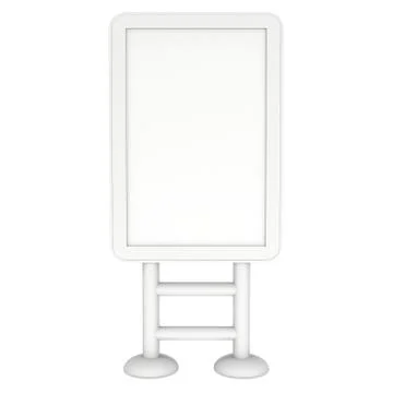 Lightbox LCD screen floor stand. Stock Illustration