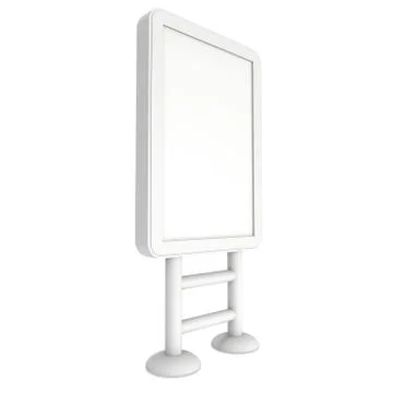 Lightbox LCD screen floor stand. Stock Illustration