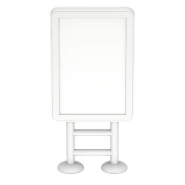 Lightbox LCD screen floor stand. Stock Illustration