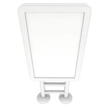Lightbox LCD screen floor stand. Stock Illustration