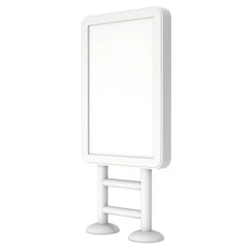 Lightbox LCD screen floor stand. Stock Illustration