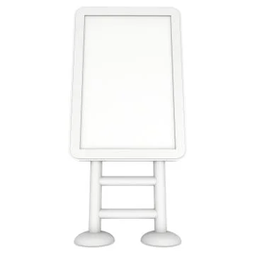 Lightbox LCD screen floor stand. Stock Illustration