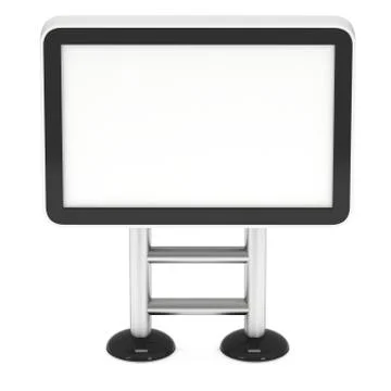 Lightbox LCD screen floor stand. Stock Illustration