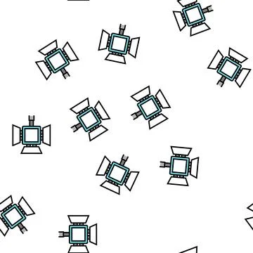 Lightbox photography equipment vector seamless pattern イラスト素材