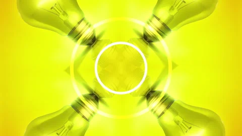 Lightbulb Abstract Background Loop 04 Stock Footage 293797590