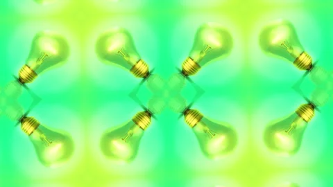 Lightbulb Abstract Background Loop 08 Stock Footage 293799615
