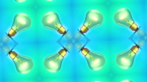 Lightbulb Abstract Background Loop 09 Stock Footage 293799644