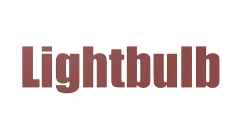 Lightbulb Animated Word Cloud On White Background Stock Footage 99620072