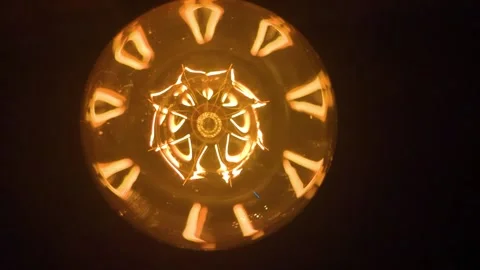 Lightbulb Bottom View Stock Footage 212748152