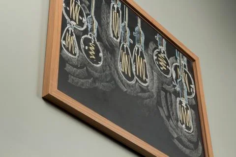 Lightbulb Chalkboard Stock Photos