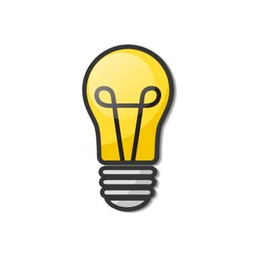 Lightbulb - creative sketch draw vector illustration. Electric lamp logo sign Stock Illustration