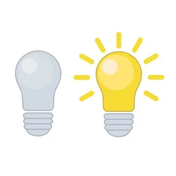 Lightbulb - creative sketch draw vector illustration. Electric lamp logo sign Stock Illustration