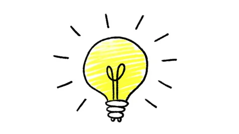 Lightbulb doodle animation, isolated on a white background Stock Footage 137394819