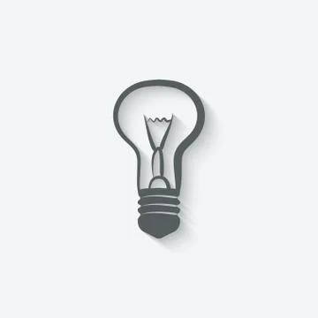 Lightbulb energy icon Illustrazione stock