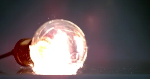 Lightbulb exploding super slow motion shot with Phantom Flex Stock Footage 85651921