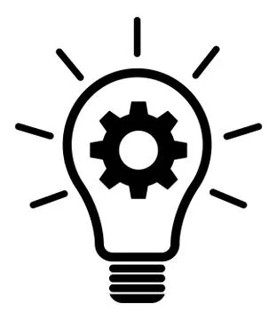 Lightbulb gears icon settings , for mobile applications web sites etc. Vector 스톡 일러스트