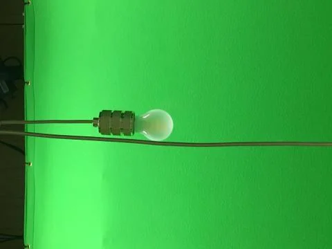 Lightbulb &amp; Greenscreen 스톡 사진